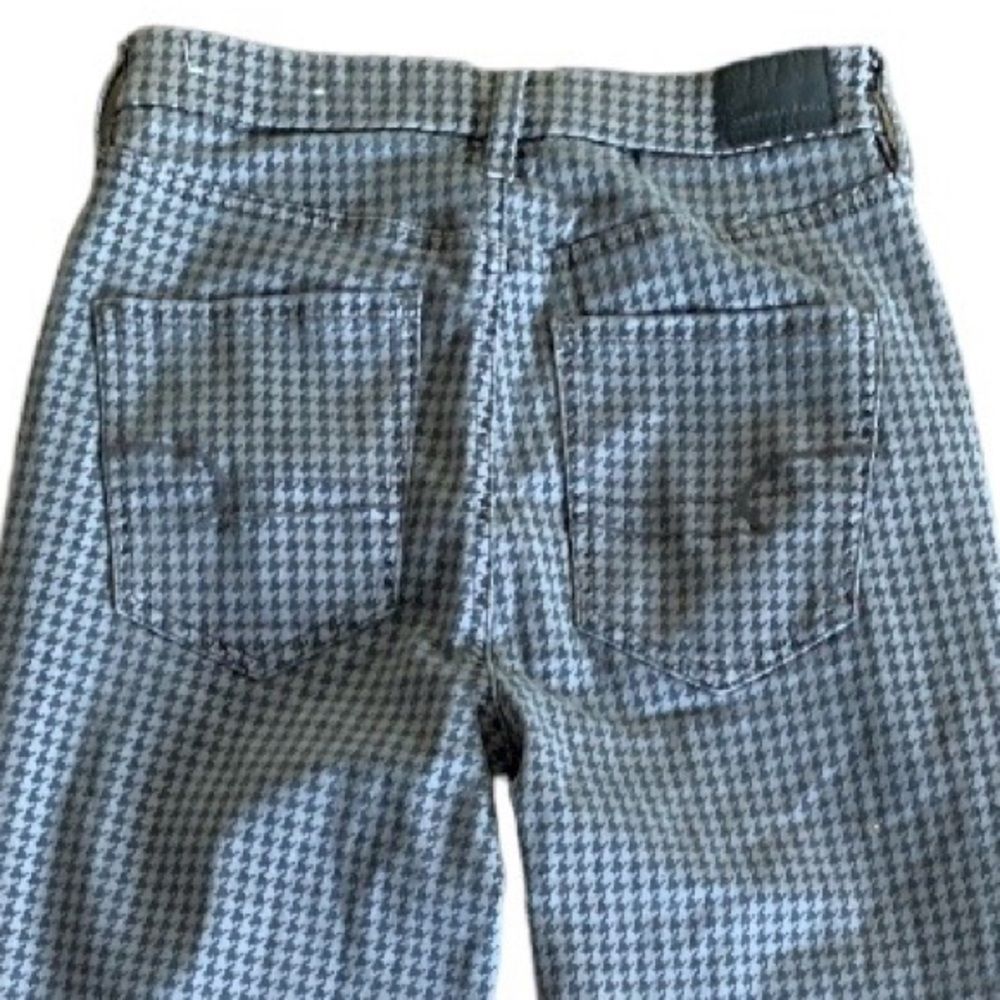 American Eagle Euc Houndstooth Gray/Black High Ri… - image 3